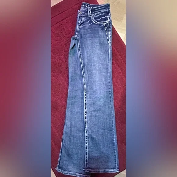 🌟🌟EUC🌟🌟 ROSE BOOT CUT SIZE 26/34 Classic Woman’s Blue Jeans - Picture 3 of 13
